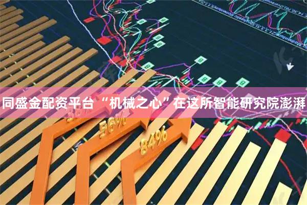 同盛金配资平台 “机械之心”在这所智能研究院澎湃